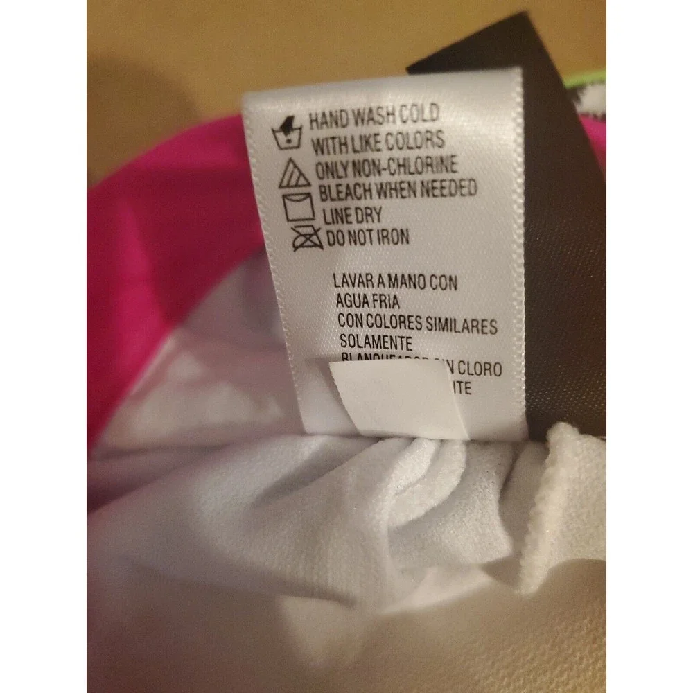 California Waves Plus Women's Bralette Size 22/24 Black White Animal Print Swim - Picture 12 of 12